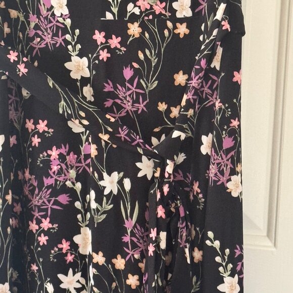 American Living Womens Black Floral Dress Size 8 - Picture 9 of 16